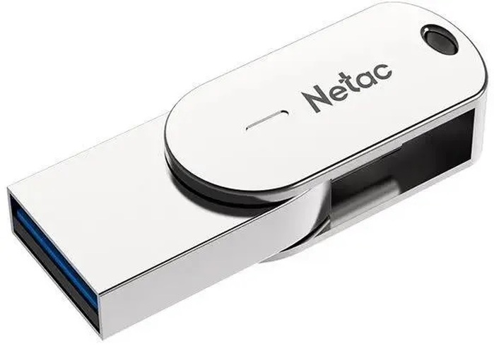 Флешка USB Netac 16GB U785C Type-C, серебро