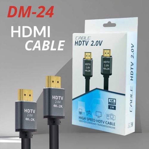 Кабель HDMI(п) - HDMI(п) FaizFull FDM-24 TPU черный круглый 5 м. v2.0 4K