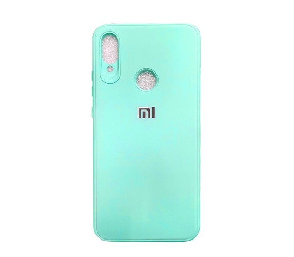 Накладка Xiaomi CC9E/Mi A3 бирюзовый силикон Однотонный Logo LUX