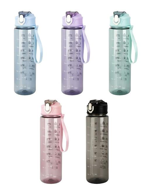 Бутылка для воды прозрачный пластик 0,7л ассортимент