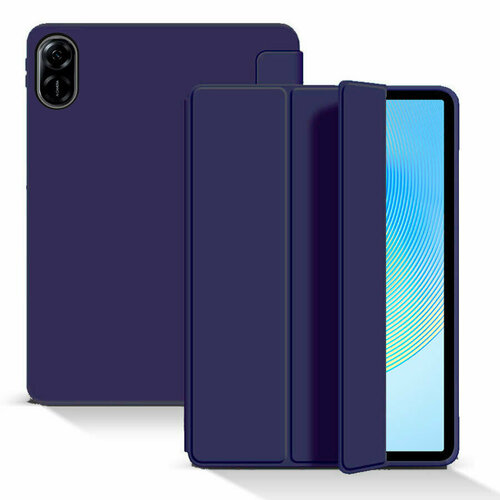 Чехол-книжка Huawei Honor Pad X9a/X9 Pro 11.5” синий горизонтальный с силиконовой основой