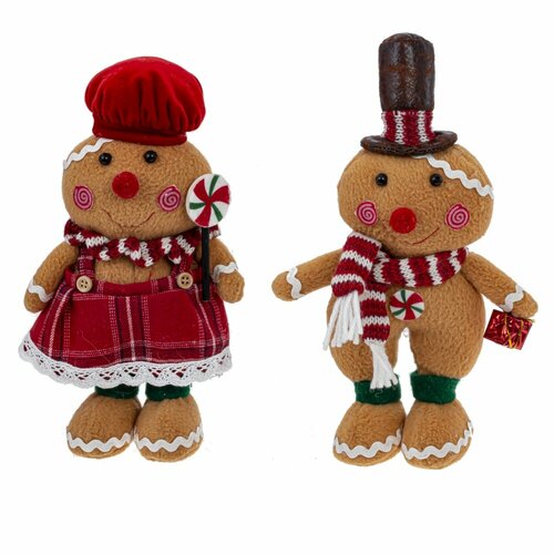 Фигурка Пряничный человечек 23см текстиль