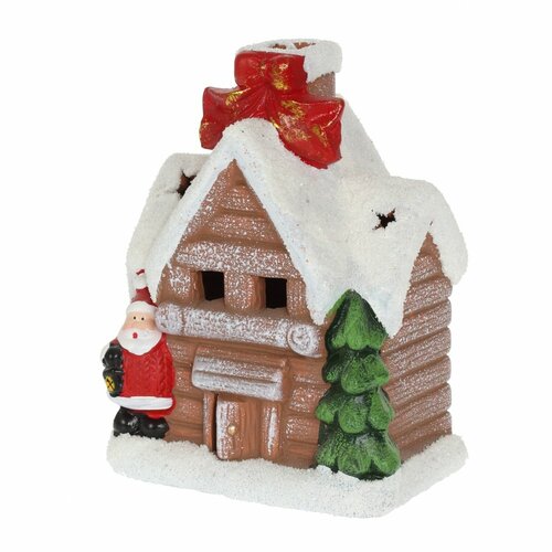 Фигурка Пряничный Домик с LED подсветкой 14см