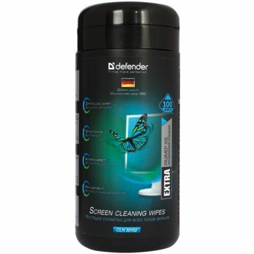 Салфетки Defender CLN 30102 Pro для очистки экранов