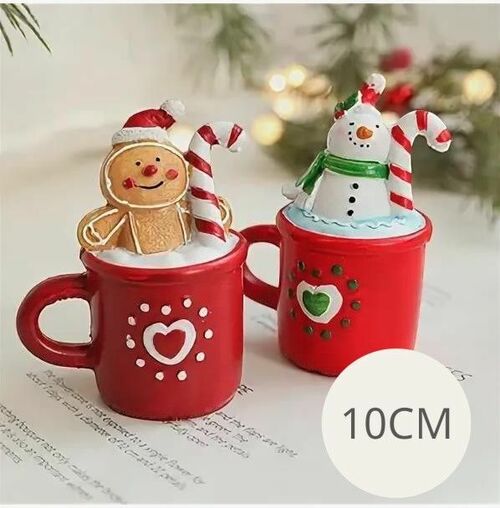 Фигурка Кружка Рождественская подвесная