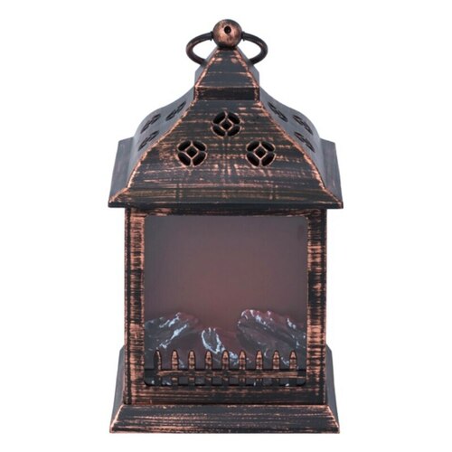 Камин декоративный SP-19 LED подсветка с эффектом пламени бронза подвесной