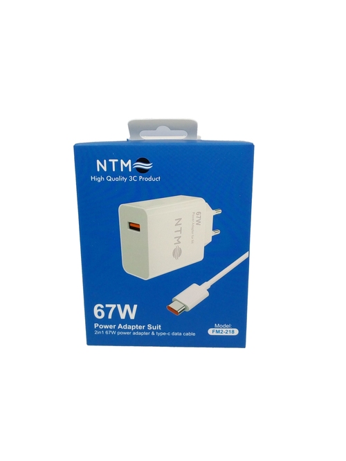 Сетевое зарядное устройство NTM FM2-218 1USB белый Type-C 67W