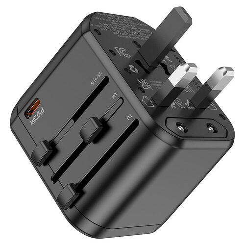 Сетевой переходник Hoco AC29 AU/US/UK/EU/RU универсальный