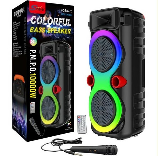 Колонка Напольная ZQS-8275 TF/AUX/Radio/USB/bluetooth