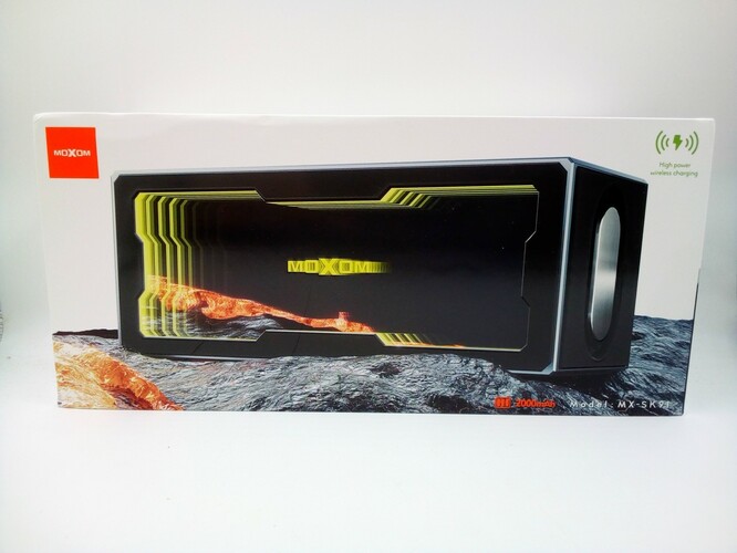 Колонка Бумбокс Moxom MX-SK91 TF/AUX/Radio/USB/bluetooth LED подсветка