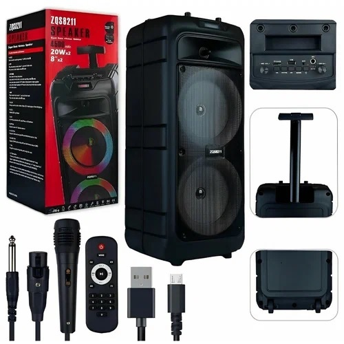 Колонка Напольная ZQS-8211 TF/AUX/Radio/USB/bluetooth