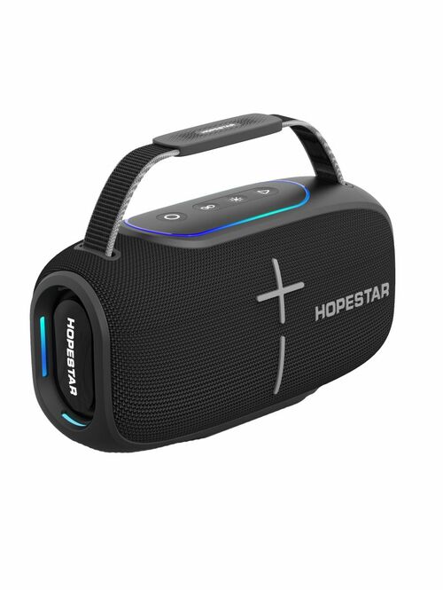 Колонка Бумбокс Hopestar H67 Pro TF/AUX/USB/bluetooth LED подсветка черный