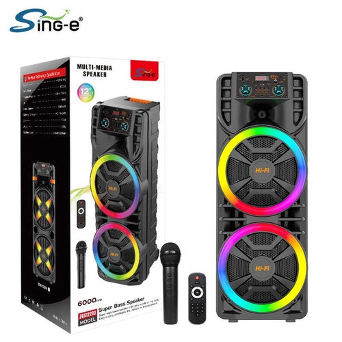 Колонка Напольная ZQS-12203 TF/AUX/Radio/USB/bluetooth