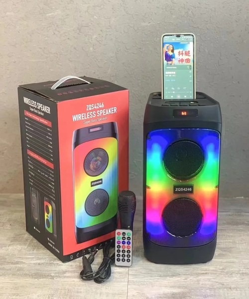 Колонка Напольная ZQS-4246 TF/AUX/Radio/USB/bluetooth