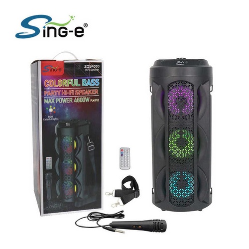 Колонка Напольная ZQS-4303 TF/AUX/Radio/USB/bluetooth