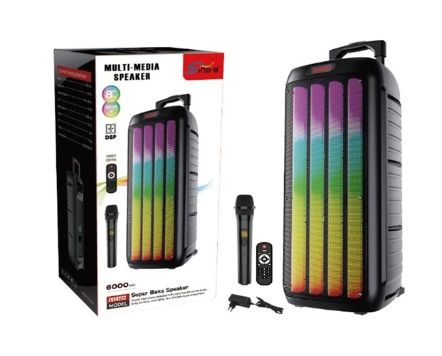 Колонка Напольная ZQS-8232 TF/AUX/Radio/USB/bluetooth