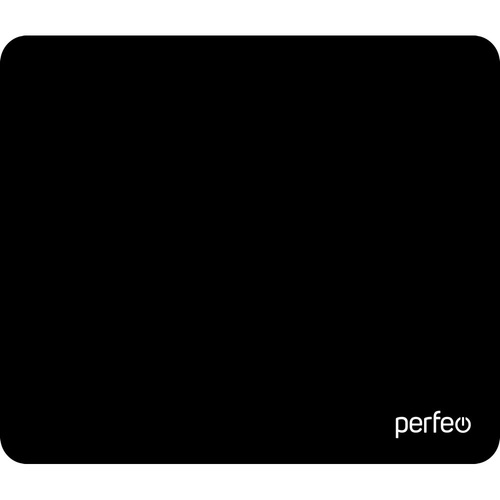 Коврик для мыши Perfeo Black 220*180 мм черный, прошитый край
