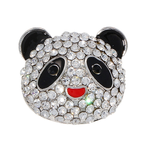 Брелок Животные Панда объемная стразы