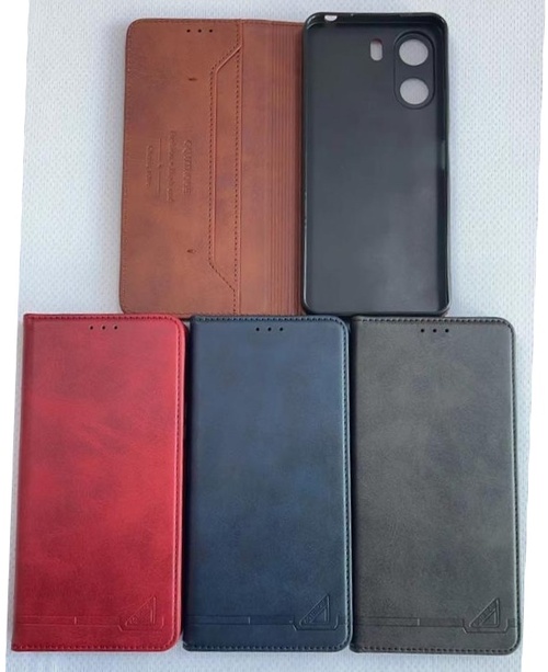 Чехол-книжка Xiaomi Poco C71/Redmi A5 синий горизонтальный GQ.UTROBE Кожа