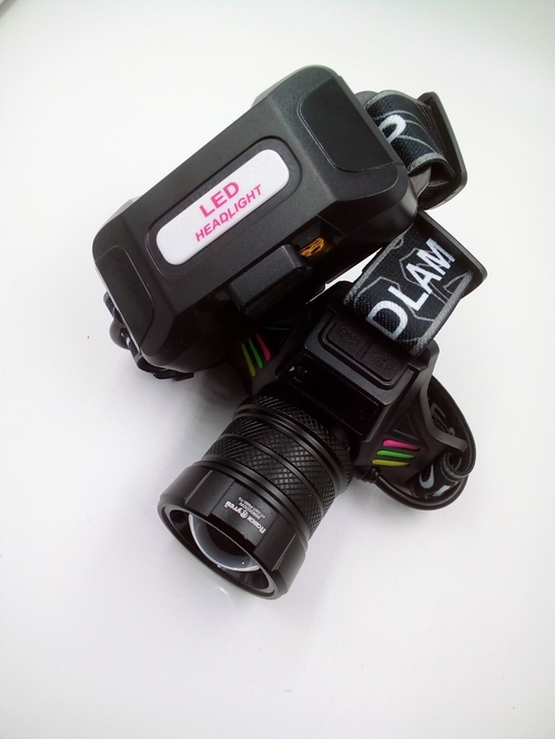 Фонарик налобный No brand HT-3347-PM30 1 LED 2*18650 4 цвета