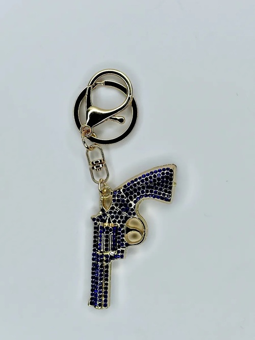 Брелок Пистолет стразы