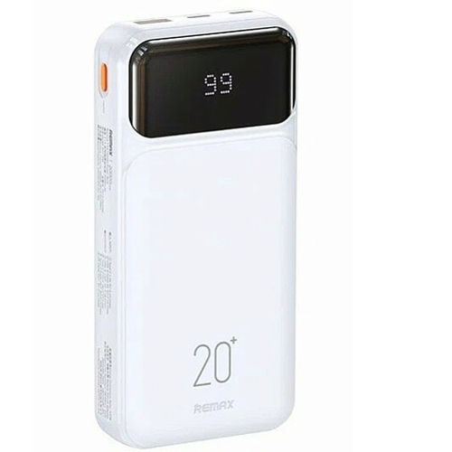 Внешний аккумулятор 10000 mAh REMAX RPP-683 USB/Type-C/Lightning белый LED дисплей - 2