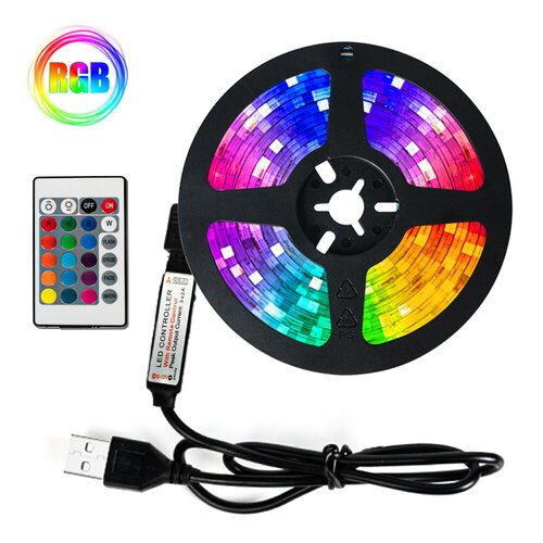 Светодиодная лента No brand 5050 IP65 RGB 5 м USB с BLUETOOTH и пду D-5 - 2