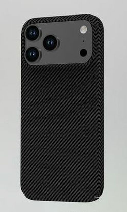 Накладка Samsung A36/A56 черный силикон+пластик IPefet Карбон