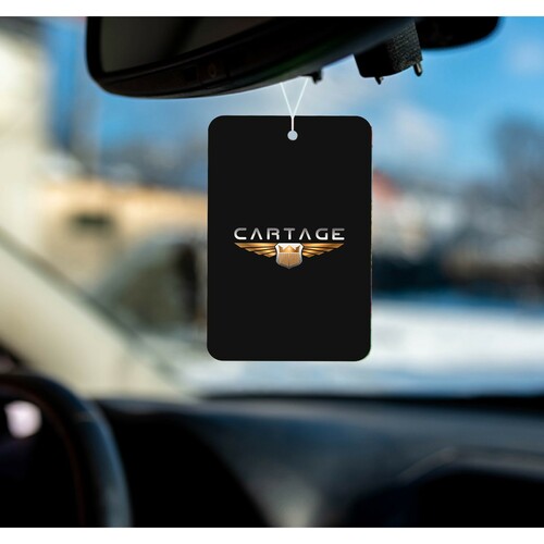 Автомобильный ароматизатор Cartage елочка подвесной Черный лед 9709966