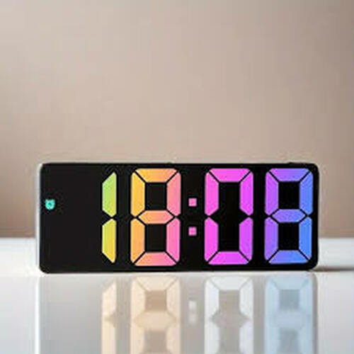 Настольные часы будильник электронные No brand 5521 черный