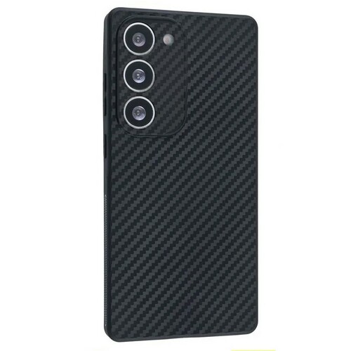 Накладка Xiaomi Redmi 15 черный с защитой камеры силикон Карбон