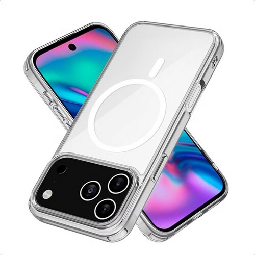 Накладка Apple iPhone 17 Pro прозрачный силикон SafeMag