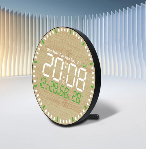 Настенные часы круглые электронные DS-5823L