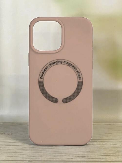 Накладка Apple iPhone 13 Pro кремовый Soft Touch с бортиком вокруг камеры силикон SafeMag