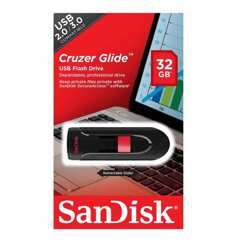 Флешка USB Sandisk 32GB Cruzer Glide USB 3.0 черный