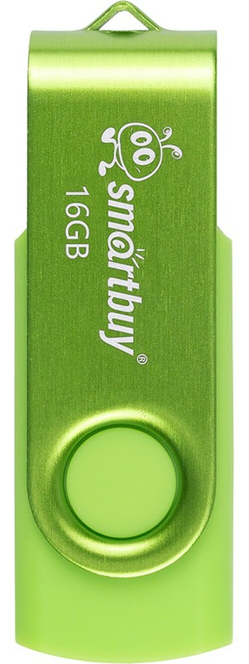 Флешка USB SmartBuy 16GB Twist USB 2.0, зеленый - 2