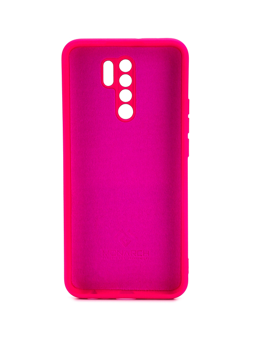 Накладка Xiaomi Redmi 9 ярко-розовый силикон Под оригинал без логотипа - 2