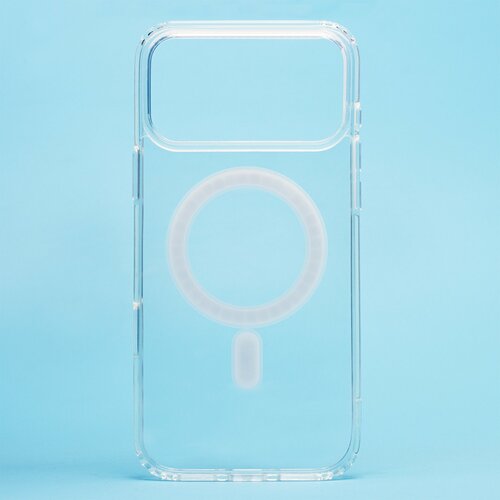 Накладка Apple iPhone 17 Pro Max прозрачный силикон SafeMag