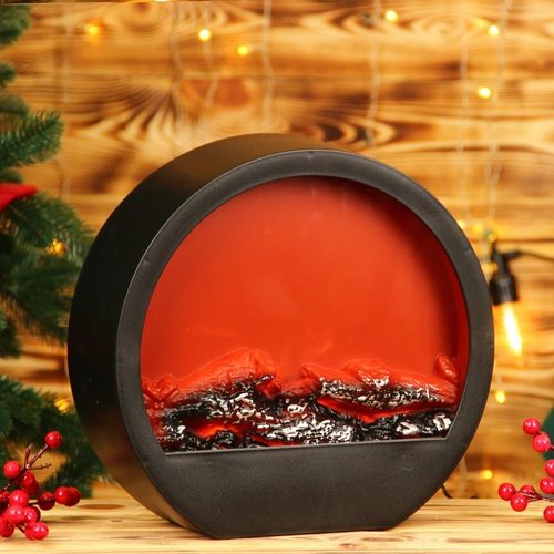 Камин декоративный SP-81 LED подсветка с эффектом пламени бронза