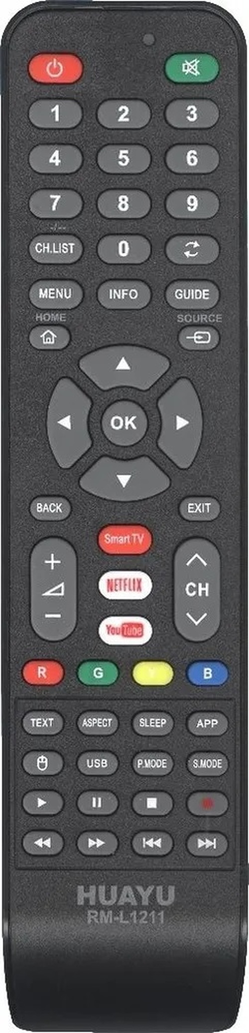 Пульт дистанционного управления для ТВ HUAYU RM-L1211 универсальный