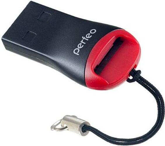 Картридер Perfeo PF-VI-R007 USB 2.0, micro SD черный