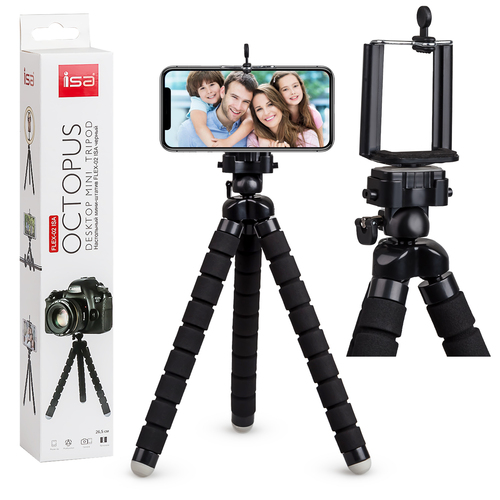 Штатив ISA FLEX-02 на гибких ножках черный