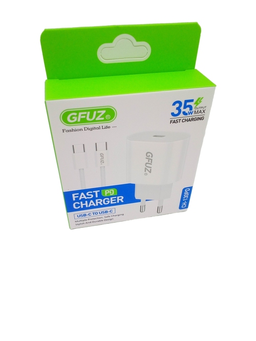 Сетевое зарядное устройство GFUZ CH-130 USB Type-C белый Type-C 35W