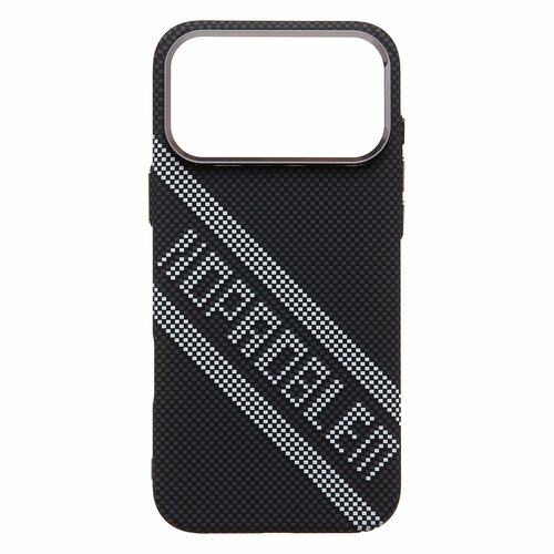 Накладка Apple iPhone 17 Pro Max серый с бортиком вокруг камеры силикон+пластик Luxo SafeMag Мозаика