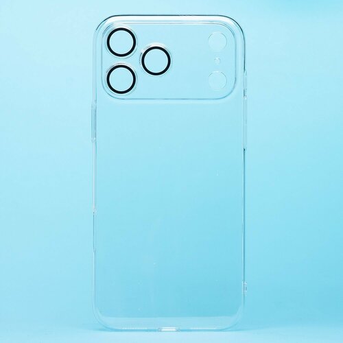 Накладка Apple iPhone 17 Pro прозрачный с защитой камеры пластик