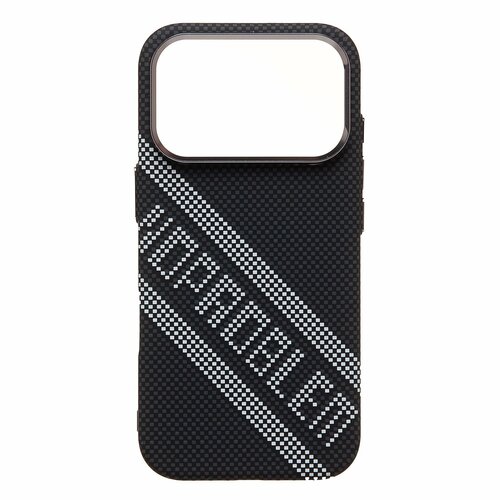 Накладка Apple iPhone 17 Pro серый с бортиком вокруг камеры силикон+пластик Luxo SafeMag Мозаика