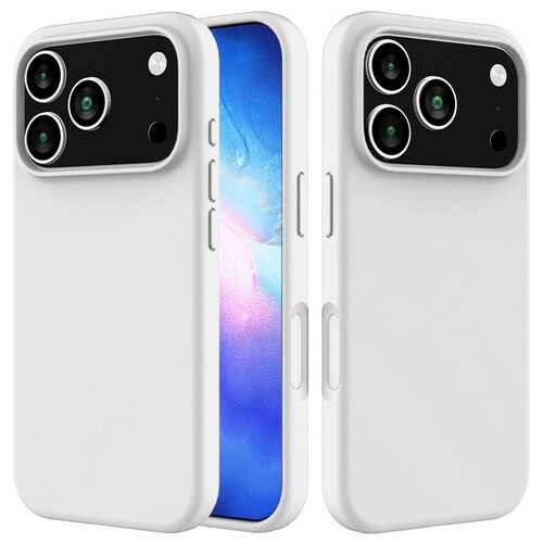 Накладка Apple iPhone 17 Pro Max белый Silicone Case без лого