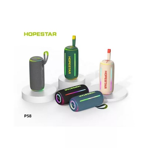Колонка Бумбокс Hopestar P58 TF/AUX/USB/bluetooth LED подсветка синий