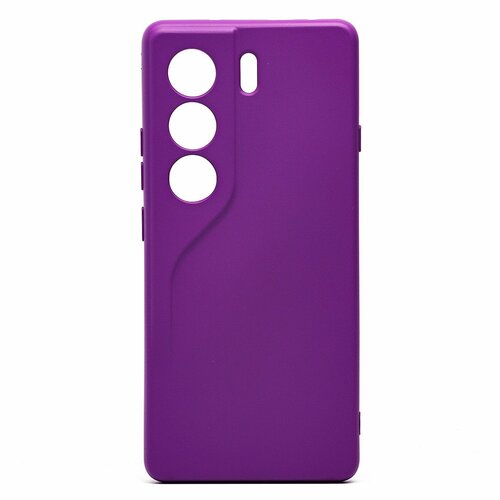 Накладка Tecno Camon 40 4G фиолетовый Silicone Case Full без лого