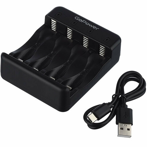Зарядное устройство для АКБ GoPower Basic 250 для 4х AA/AAA